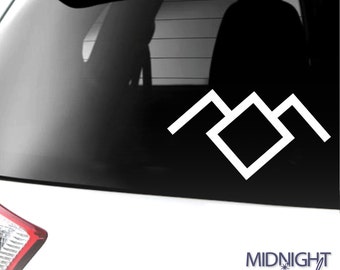 TWIN PEAKS / Owl Black Lodge White Lodge / Vinyl Decal