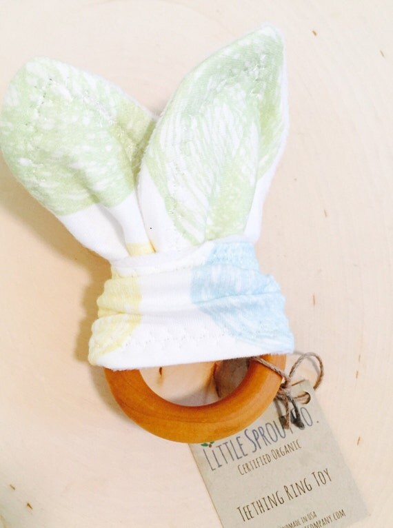 Organic Baby Teething Ring SALE Teething Ring CPSIA
