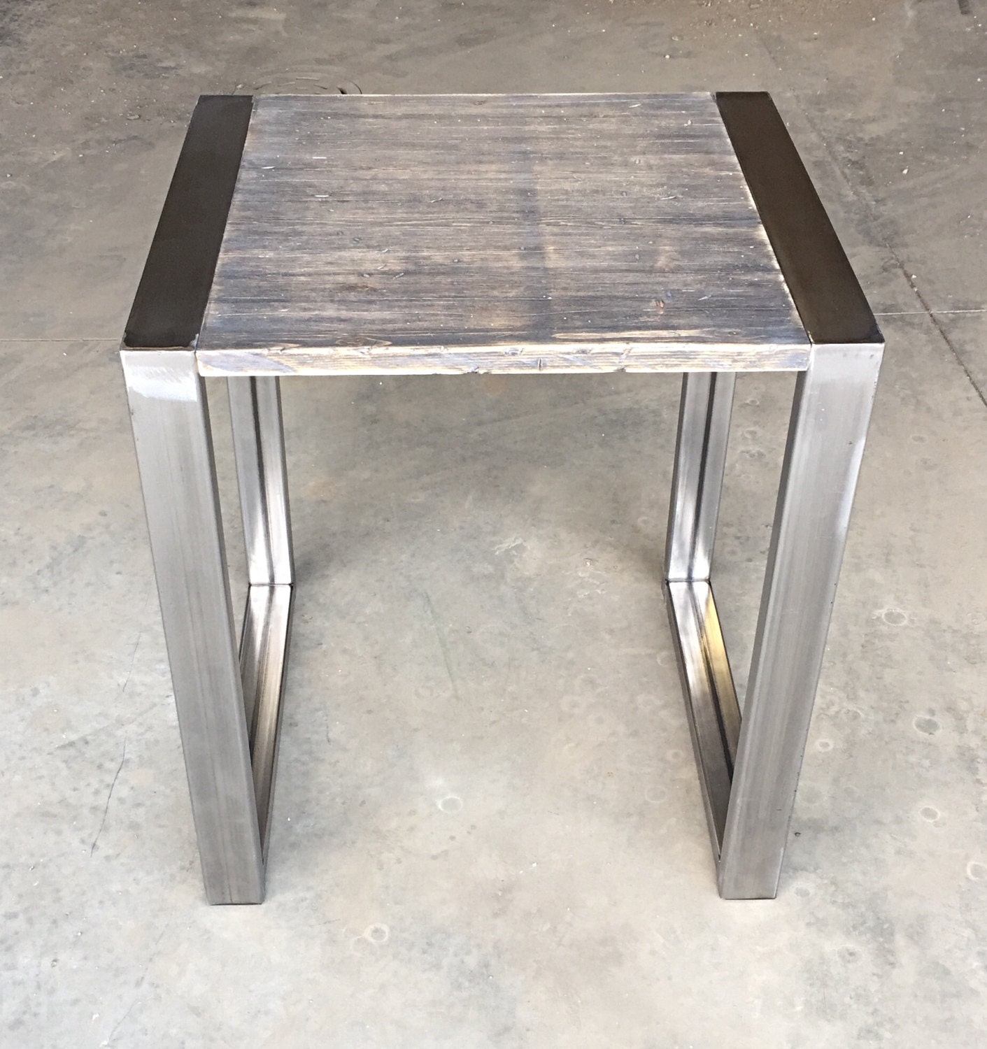 Modern industrial side table