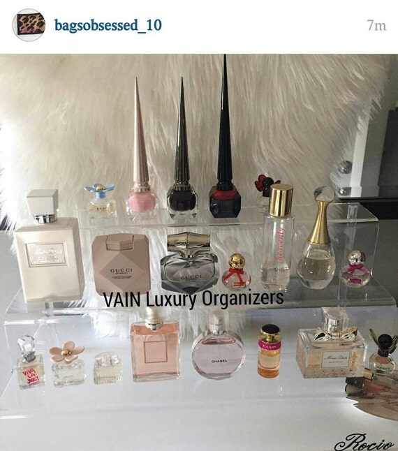 LE' PERFUME ORGANIZER. Size Large for 5 to 50 bottles of