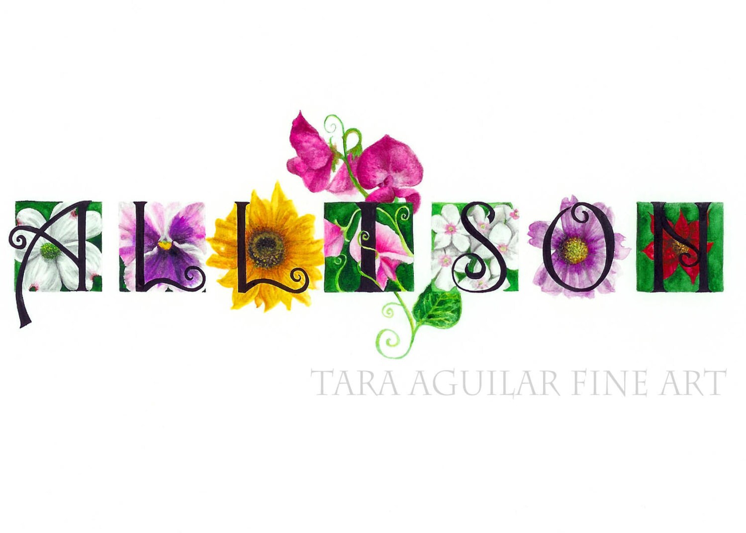personalized-custom-last-name-art-original-by-taraaguilarfineart