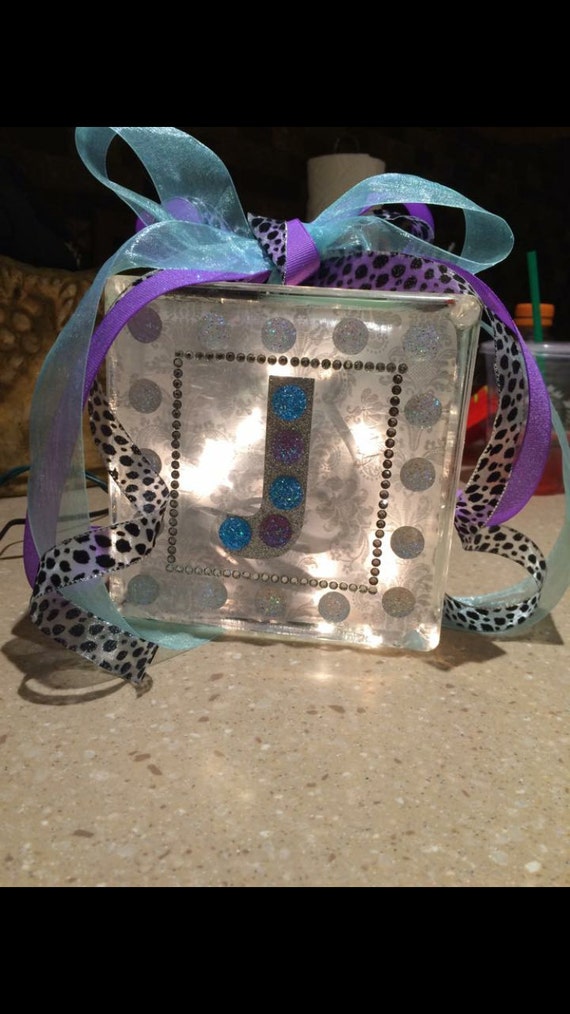 Items similar to Light Up Glass Block on Etsy