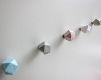 Hand Painted Knobs, Choose Color, Wooden Knob, Towel Hooks, Wall Hooks, Colorful Knobs, Wooden Knobs, Wall Organizer, Coat Hanger, Coat Rack