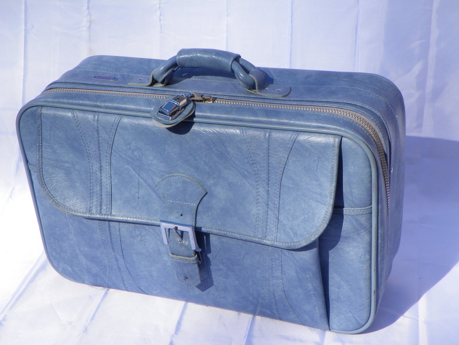 Vintage Luggage Escort by American Medium Sized Faux Leather