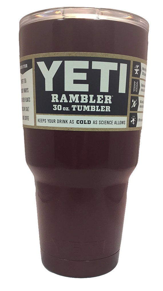 Items similar to YETI Powder Coated Rambler Tumbler-30oz-Maroon on Etsy