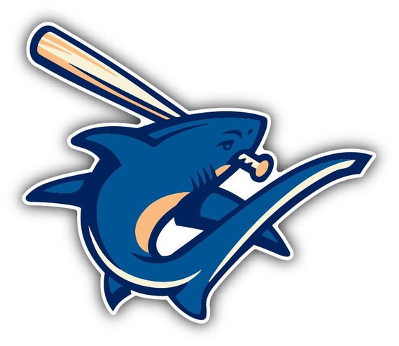 Clearwater Threshers MiLB Baseball Bat Logo Car Bumper by slonotop