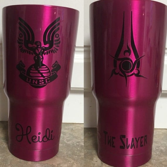 Custom Personalized 20 oz RTIC Powder coated Vinyl Decal