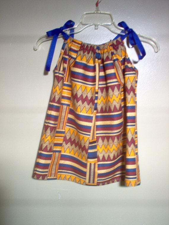African Print Pillowcase Dress