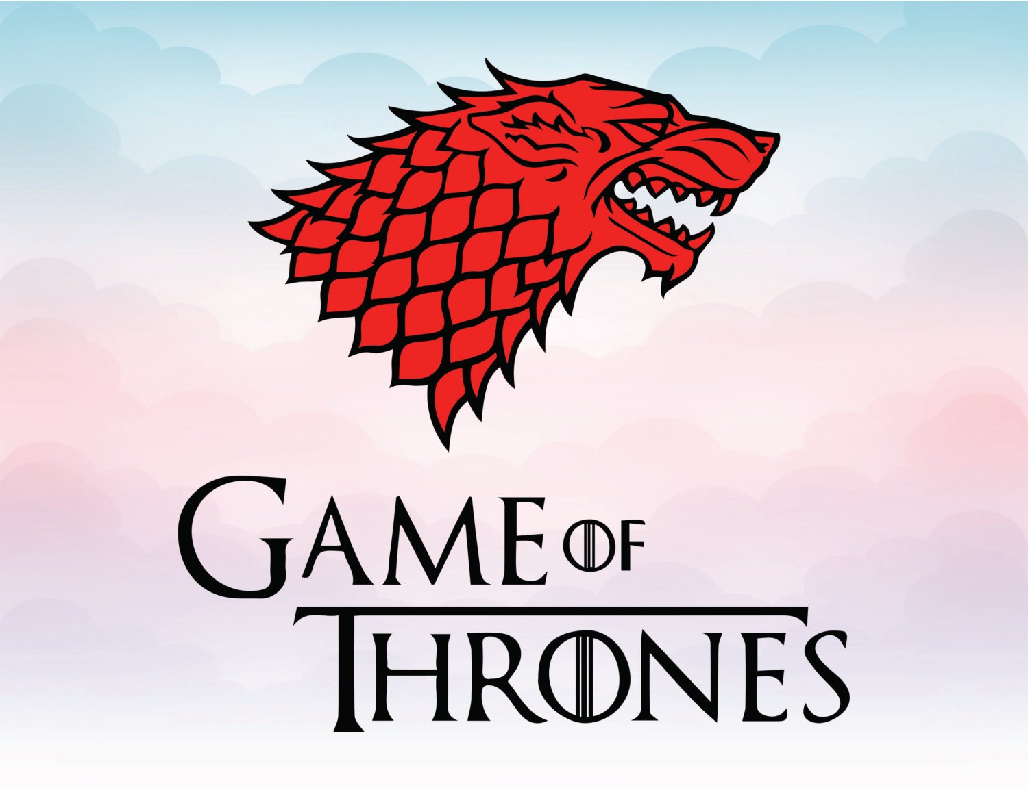 Game of thrones clipart monogram Got cutting file in Svg Dxf