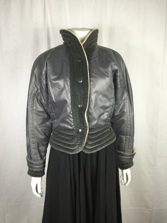 Vtg 80s Krizia Avant Garde Quilted Puff Sleeve Cropped Jacket Like This Item