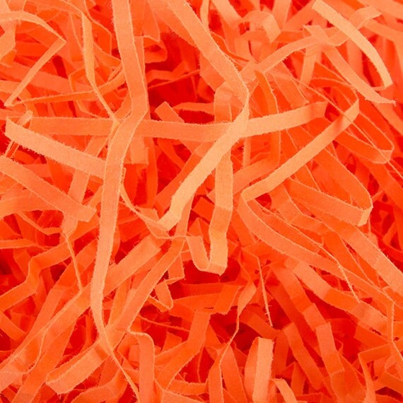Orange Shredded Paper 16 oz Paper Shred Krinkle by Paperfiller