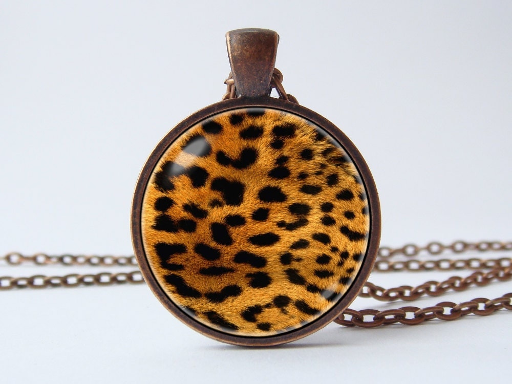Leopard necklace Leopard print Leopard pendant Leopard jewelry