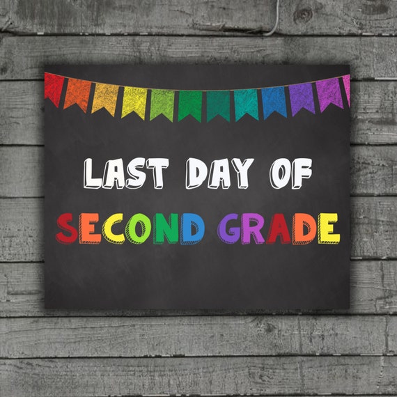 Second Grade School Signs Grade Two Signs 2nd by LadyBugsPrints