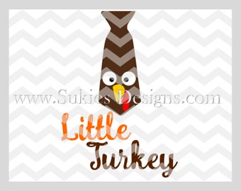 Little Turkey SVG, DXF, PNG Files for Cricut and Silhouette cutting machines Thanksgiving svg, Turkey svg, Fall svg, kids svg, Boy svg