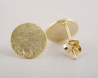 Gold coin earrings | Etsy