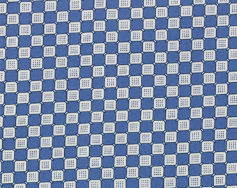 BTHY - Ducks in a Row by American Jane for Moda Fabrics, Checkerboard Blueberry 21656 16, by the HALF YARD