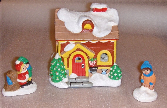 plaster craft christmas houses