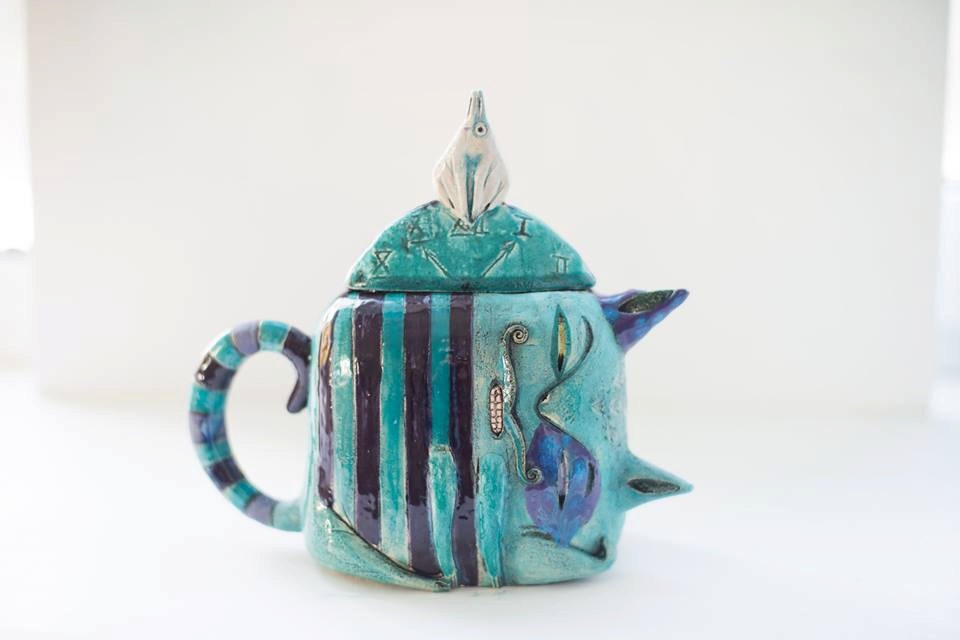 Ceramic Teapot Handmade Ceramics Cheshire Cat Teapot