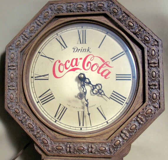 Circa 1972 Coke COCACOLA Pendulum by GemsTreasuresofGrace on Etsy