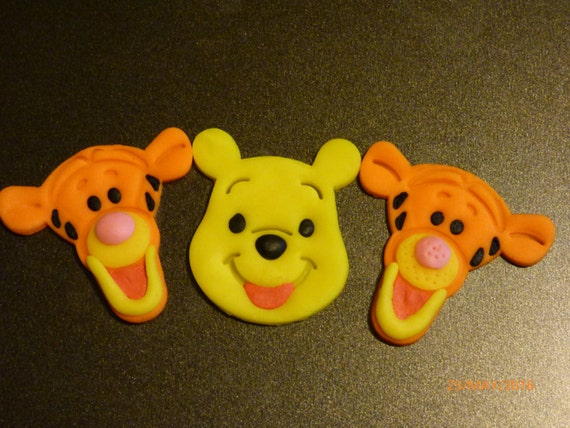 Items Similar To 12 Edible Winnie The Pooh Cake Toppers On