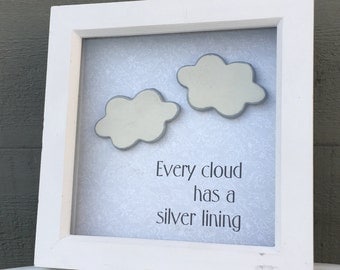 Every cloud has a silver lining.. clay clouds frame