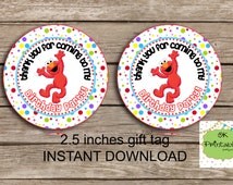 Unique elmo favor tag related items | Etsy