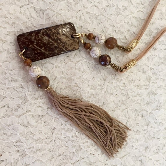 Items similar to Tassel Necklace on Etsy