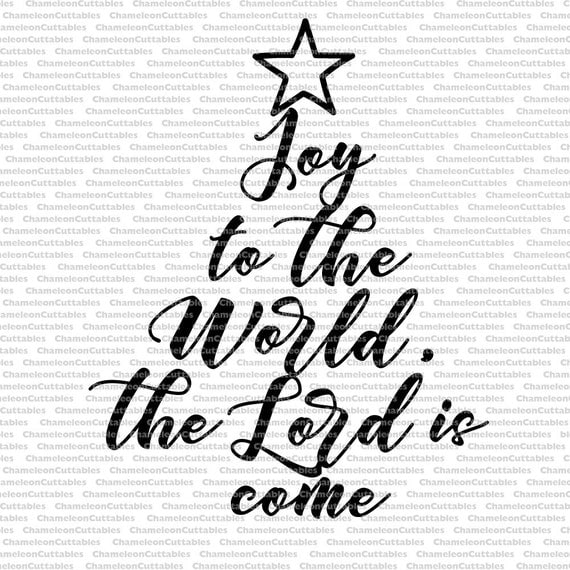 Download Joy to the world svg Christmas Christian cut file decal
