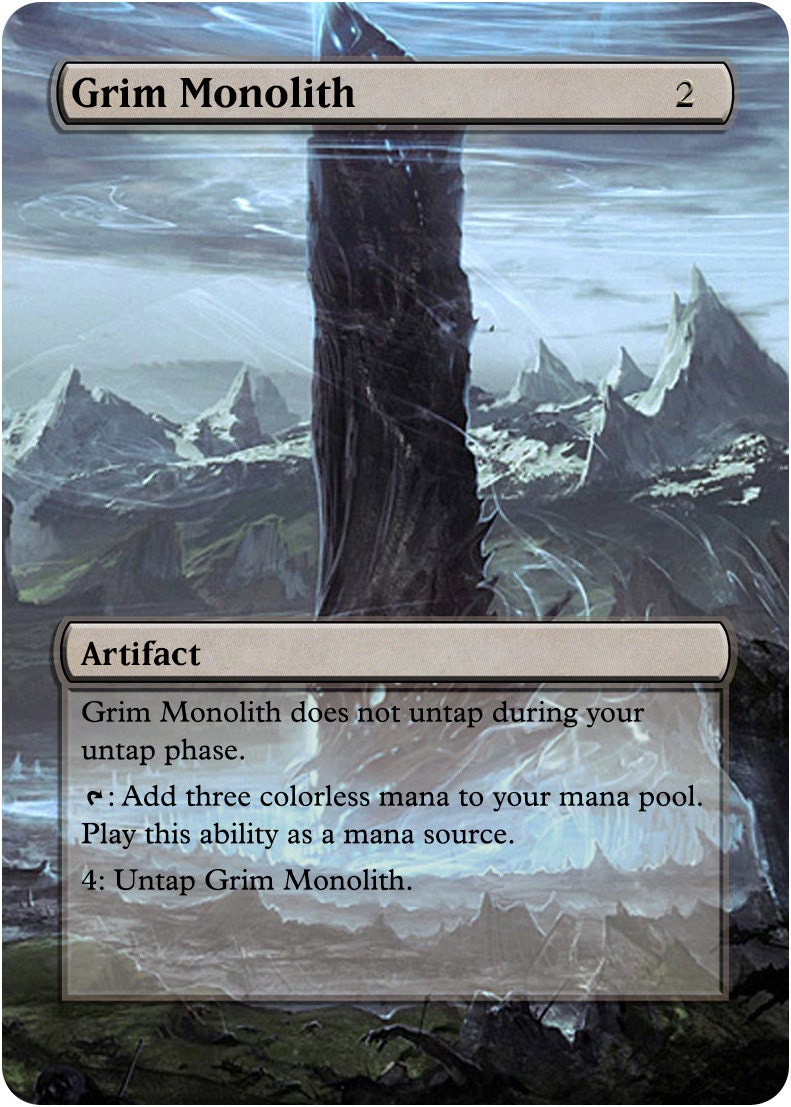 Grim Monolith Custom Art Foil or Non Foil by CustomCardArtShop