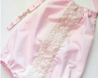 Pink and Gold Romper - baby romper - playsuit - sunsuit