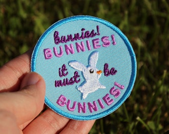 Buffy the Vampire Slayer Inspired It Must Be Bunnies 2.5" Iron On Embroidered Patch