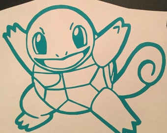 Squirtle decal | Etsy