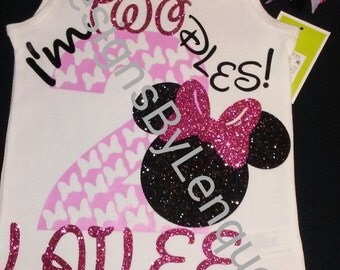 I'm Twodles Minnie Mouse birthday shirt
