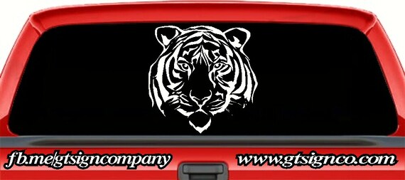 Tiger Vinyl Decal Sticker 22 color options available for car
