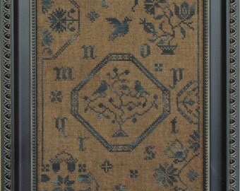 Quaker Bluebird Cross Stitch Pattern