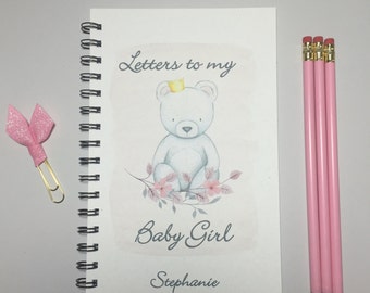Letters to my Baby Girl, Baby Keepsake Gift, Baby, Journal, Notebook, Baby Girl, Gift from Mother, Letters to My daughter, Baby Shower Gift
