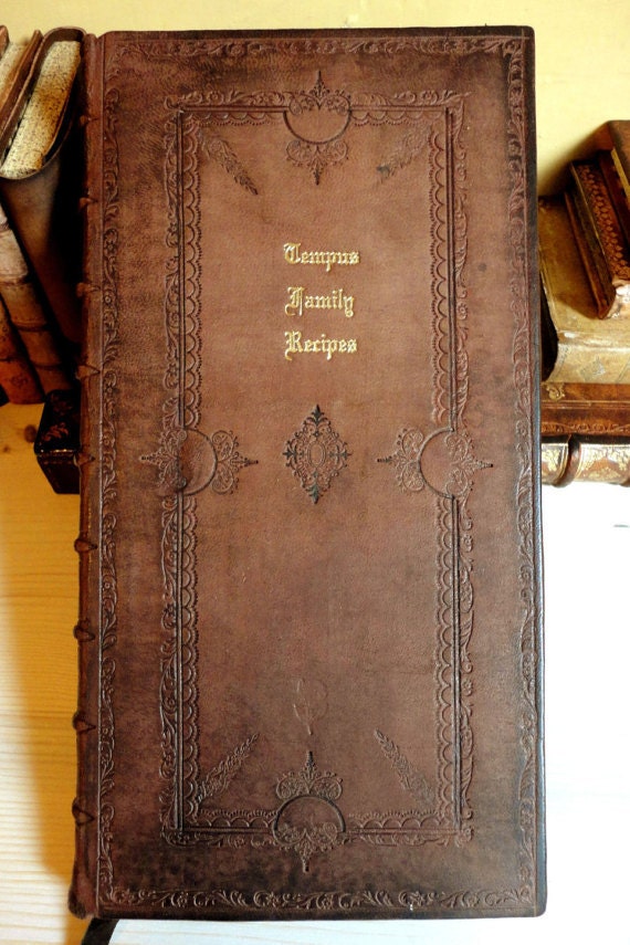 Leather Bound Recipe Books