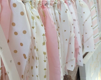 Customized Fabric Tassel Banner, Fabric Garland, Decorative Fabric Tassel Garland