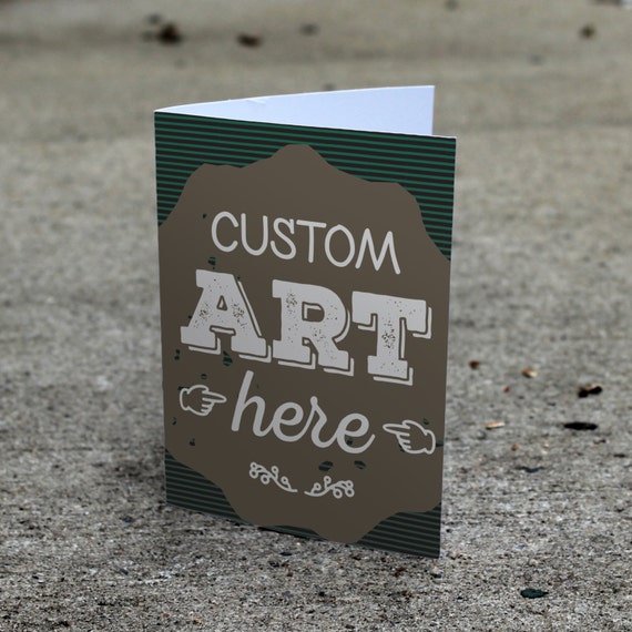 Card Mockup set multiple sizes PSD digital greeting card