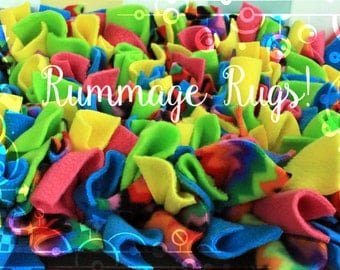 Rummage Rugs - Snuffle Mat Style Nose Work Dog Toy - Various sizes - Rooting Mat - Custom Colours!