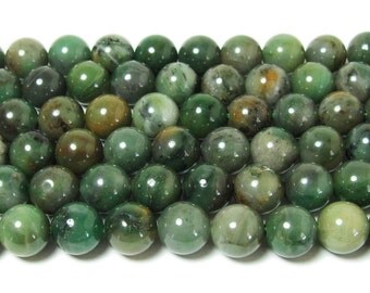 Australian Chrysoprase Round Gemstone Beads