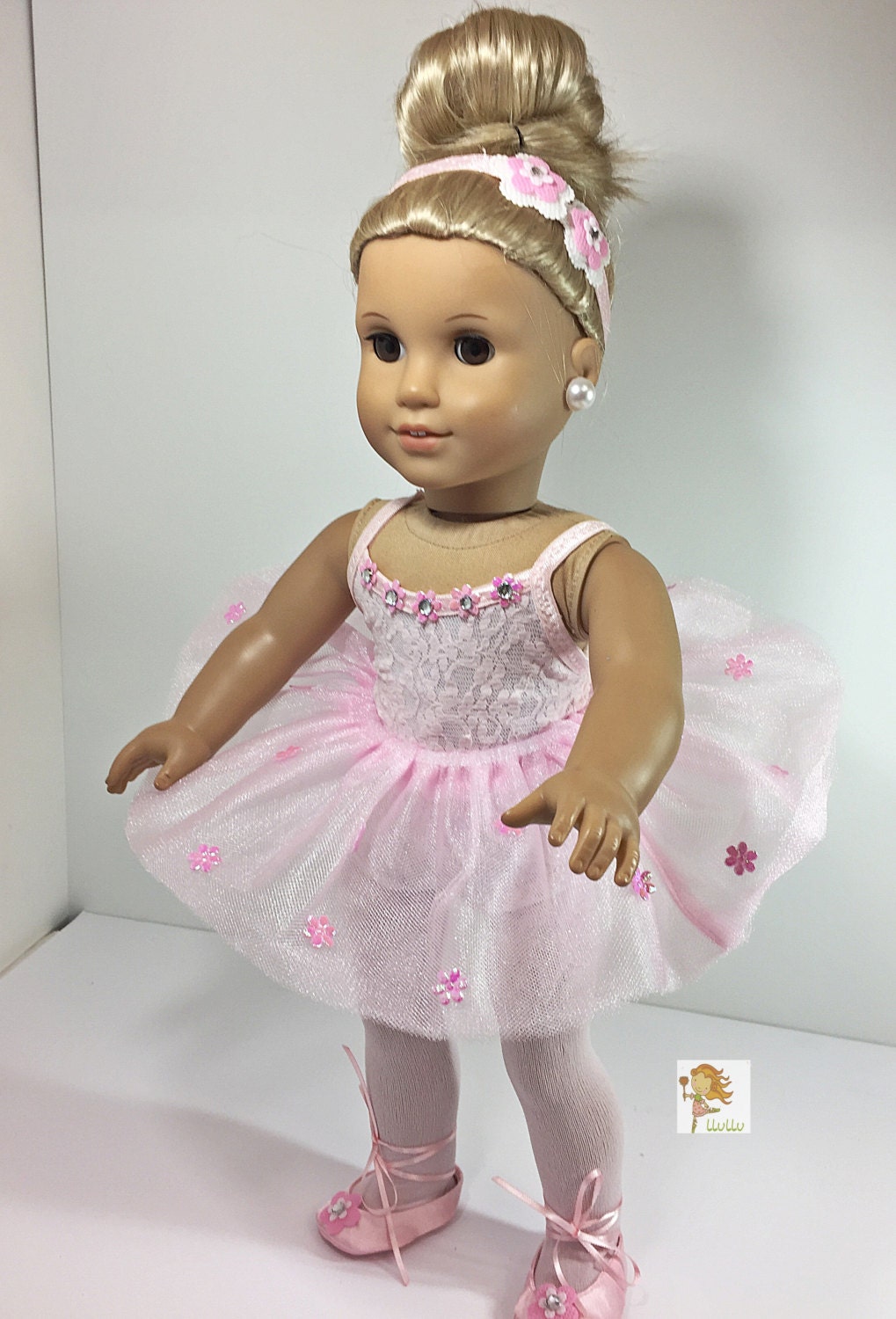 American Girl Doll Ballerina Outfit 18 inch Doll by llullugirl