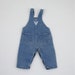 Vintage OshKosh B'Gosh Denim Baby Overalls - Size 12 - 18 Months - Union Made in the USA - Denim Dungarees, Girls' or Boys' Overalls