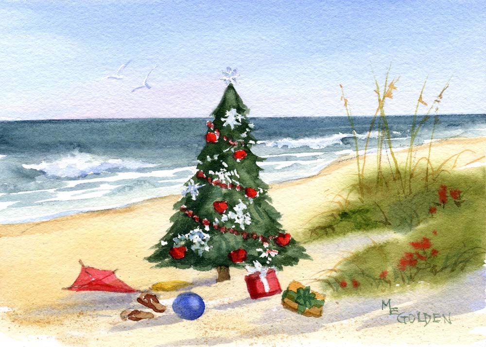 Christmas At The Beach Card Coastal Christmas Card   Il Fullxfull.860048583 2ptn 