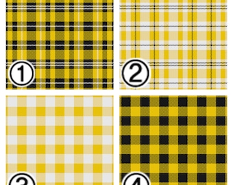 Printed Vinyl,Patterned Vinyl,HTV Prints,Vinyl Print,sheet size 12"x12'',Heat Transfer Vinyl,Vinyl Sheet,Yellow Plaid Pattern Vinyl SKU 0181
