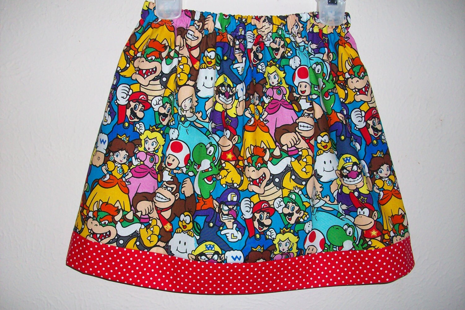 Super Mario Bros Skirt Nintendo Princess Peach Skirt Yoshi