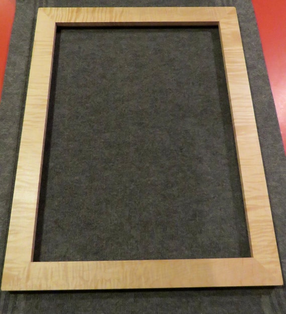 18x24 Curly Maple Picture Frame by RaysWoodworking on Etsy