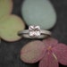 Cushion Morganite Gemstone Ring, Pink Morganite Jewelry for Women, Rose Gold Engagement Ring, Promise Ring for Her, Size 6.5