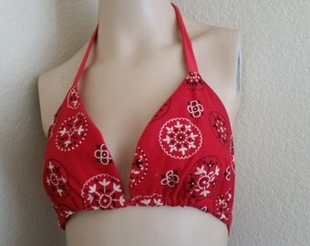 Most Wanted: Bandana Bikini Top in Tan