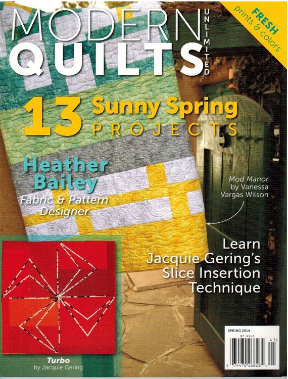 Modern Quilting Magazine by contemporarycloth on Etsy